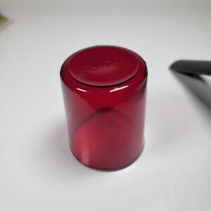 Laboratory Cup Antique Pyrex Ruby Red Glass Apothecary Pharmacy Chemical 2.5"